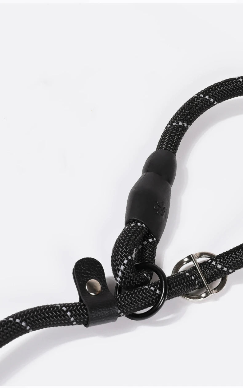 150cm Pet Dog Training Round Rope Light Weight Nylon Dual Purpose Pet Leash Collar Small Medium Dog Leash PetSupplies