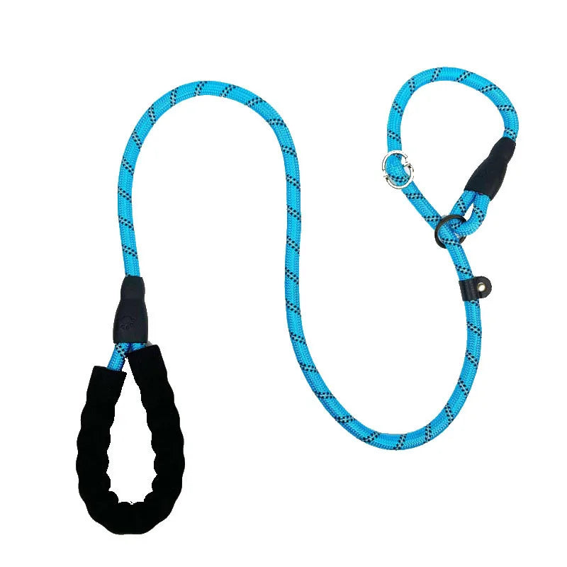 150cm Pet Dog Training Round Rope Light Weight Nylon Dual Purpose Pet Leash Collar Small Medium Dog Leash PetSupplies