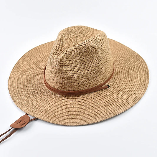 Summer Wide Brim Sun Hats for Women Men Girls Seaside Travel Foldable Straw Hat Panama Soft UV Protection Sun Shade Hat